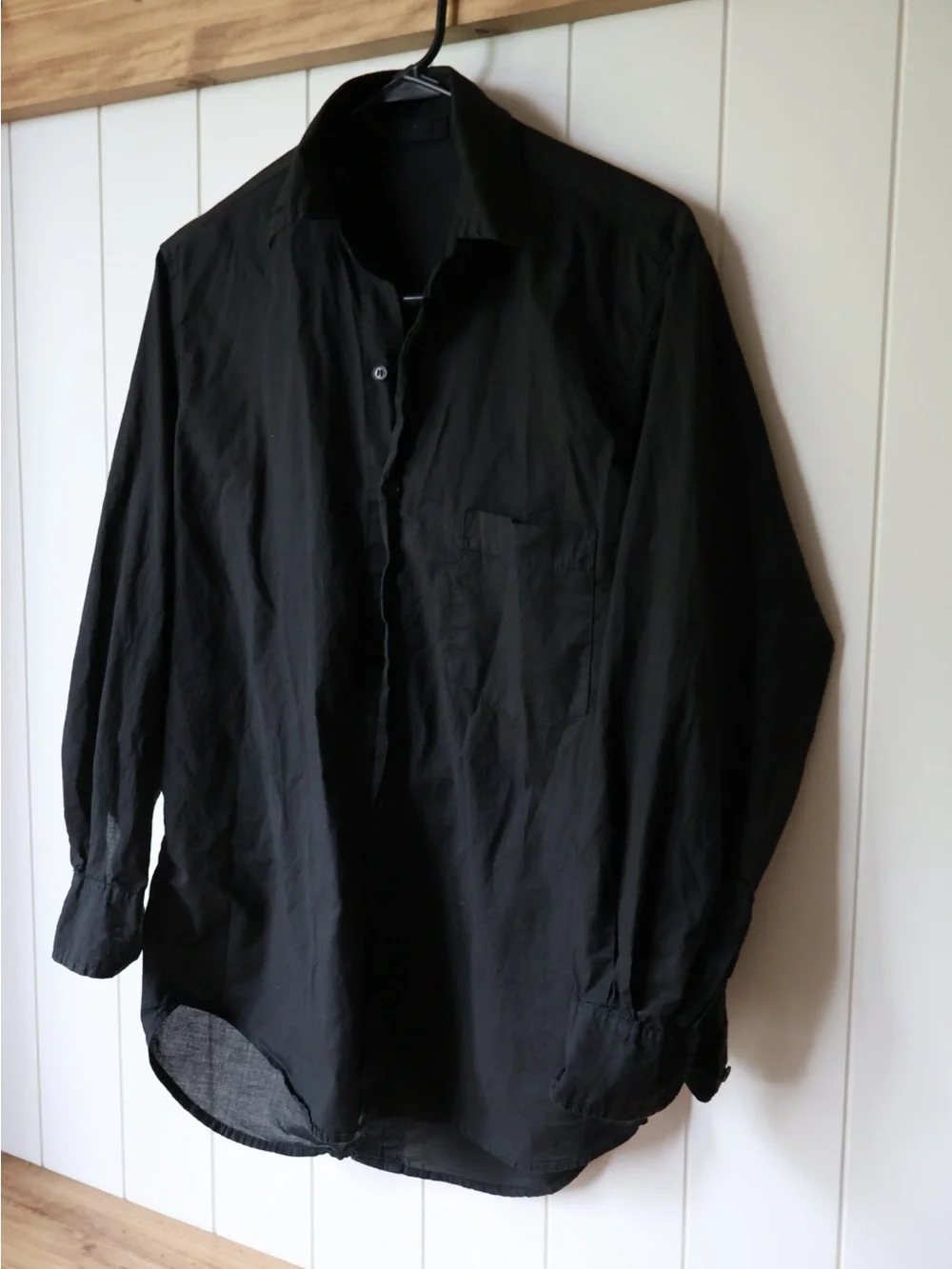 CP Shades Black Button-Up Shirt Cotton Oversized Women’s XS Natural Dye - Picture 2 of 6